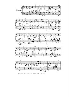 Choix de chorals: Choral No.136 by Johann Sebastian Bach
