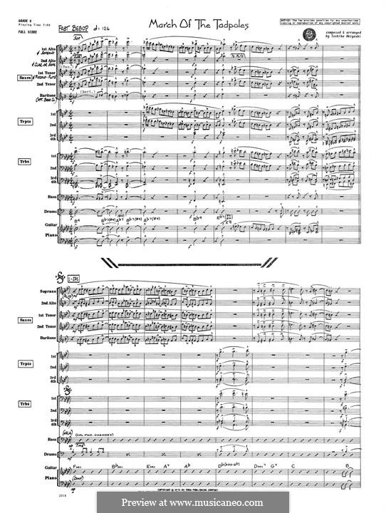 March of The Tadpoles: partitura completa by Toshiko Akiyoshi