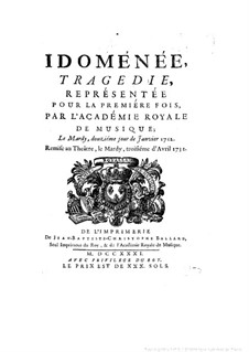 Idomeneus: Idomeneus by André Campra