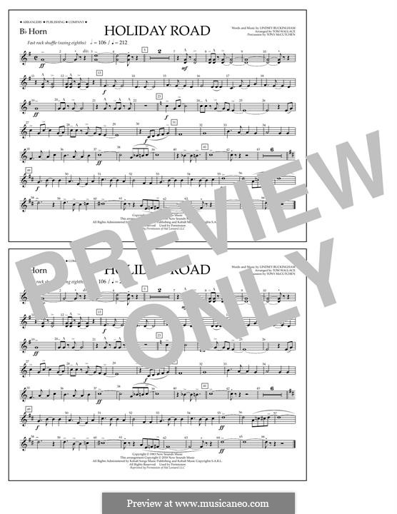 Holiday Road (from National Lampoon's Vacation) arr. Tom Wallace: Bb Horn part by Lindsey Buckingham