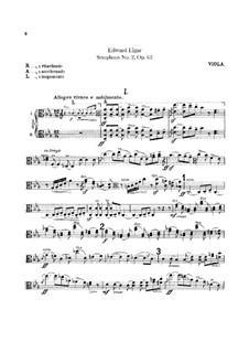 Symphony No.2 in E Flat Major, Op.63: parte viola by Edward Elgar