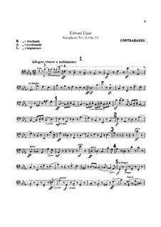 Symphony No.2 in E Flat Major, Op.63: Parte contrabaixo by Edward Elgar