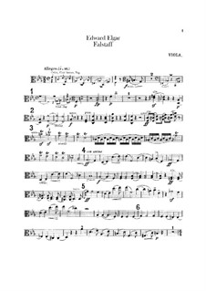 Falstaff. Symphonic Study, Op.68: parte viola by Edward Elgar