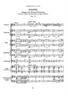 Sospiri, Op.70: Partitura completa by Edward Elgar
