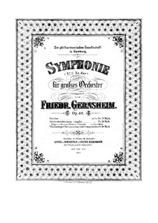 Symphony No.2 in E Flat Major, Op.46: Symphony No.2 in E Flat Major by Friedrich Gernsheim