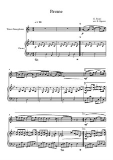Pavane, Op.50: Para saxofone tenor e piano by Gabriel Fauré