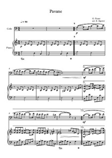 Pavane, Op.50: para Violoncelo e piano by Gabriel Fauré