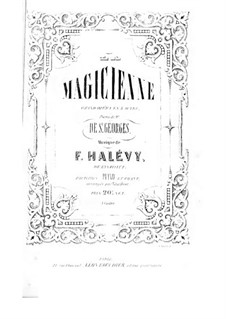 La magicienne: ato I, para solistas, coral e piano by Fromental Halevy