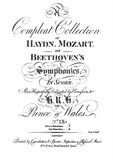 Symphony No.66 in B Flat Major, Hob.I/66: Symphony No.66 in B Flat Major by Joseph Haydn