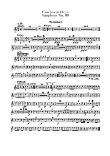 Symphony No.88 in G Major, Hob.I/88: trompeta partes I-II by Joseph Haydn