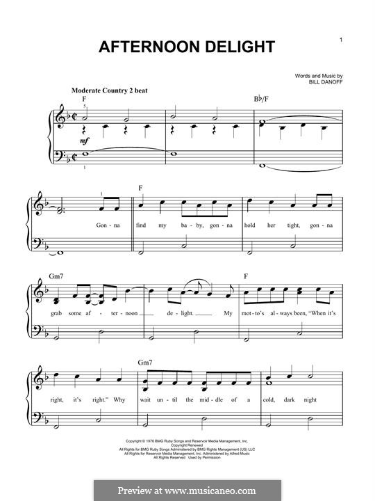 Afternoon Delight (Starland Vocal Band) por B. Danoff em músicaNeo