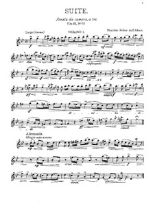 Trio Sonata (Sonate da Chiesa) for Two Violins and Basso Continuo, Op.3 No.7: Trio Sonata (Sonate da Chiesa) for Two Violins and Basso Continuo by Evaristo Felice Dall'Abaco