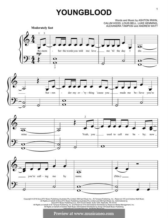 Youngblood (5 Seconds of Summer) por A. Wyatt, A. Tamposi, A. Irwin, C. Hood, L. Hemmings, L