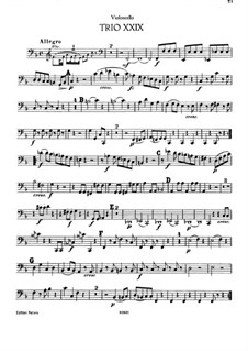 Piano Trio No.30 in F Major, Hob.XV/17: parte violoncelo by Joseph Haydn