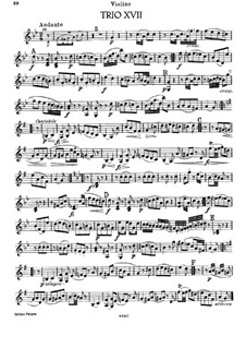 Piano Trio No.33 in G Minor, Hob.XV/19: parte do violino by Joseph Haydn