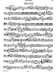 Piano Trio No.33 in G Minor, Hob.XV/19: parte violoncelo by Joseph Haydn
