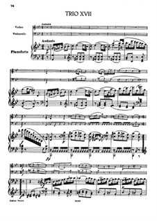 Piano Trio No.33 in G Minor, Hob.XV/19: Partitura completa by Joseph Haydn
