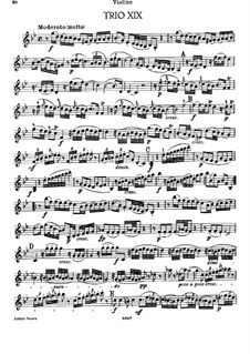 Piano Trio No.5 in G Minor, Hob.XV/1: parte do violino by Joseph Haydn