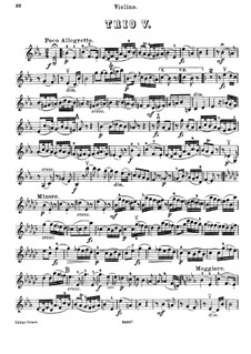 Piano Trio No.45 in E Flat Major, Hob.XV/29: parte do violino by Joseph Haydn