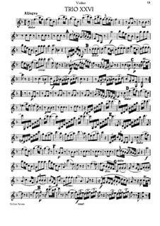 Piano Trio No.17 in F Major, Hob.XV/2: parte do violino by Joseph Haydn