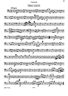 Piano Trio No.17 in F Major, Hob.XV/2: parte violoncelo by Joseph Haydn