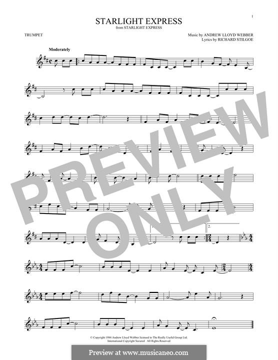 Starlight Express: para trompeta by Andrew Lloyd Webber