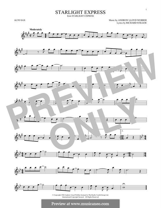 Starlight Express: para Saxofone Alto by Andrew Lloyd Webber