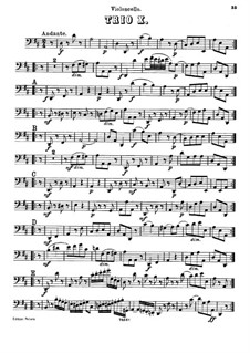 Piano Trio No.20 in D Major, Hob.XV/7: parte violoncelo by Joseph Haydn