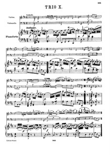 Piano Trio No.20 in D Major, Hob.XV/7: Partitura completa by Joseph Haydn