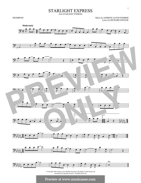 Starlight Express: para trombone by Andrew Lloyd Webber