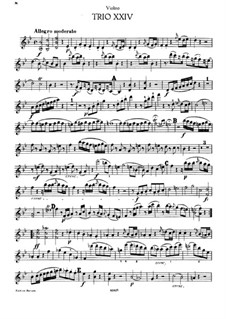 Piano Trio No.21 in B Flat Major, Hob.XV/8: parte do violino by Joseph Haydn