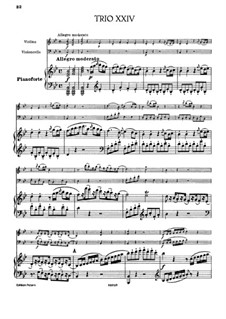 Piano Trio No.21 in B Flat Major, Hob.XV/8: Partitura completa by Joseph Haydn