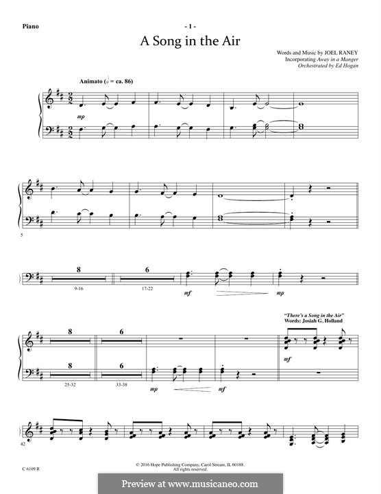 A Song in The Air: parte piano by Joel Raney