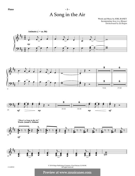 A Song in The Air: parte piano by Joel Raney