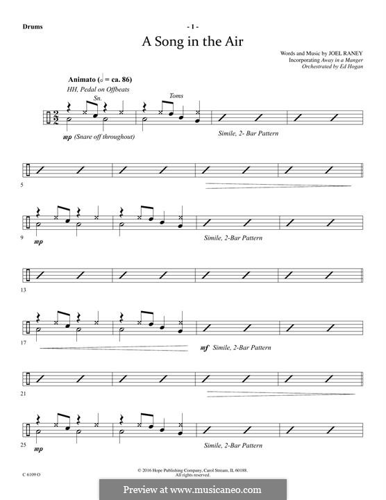 A Song in The Air: Drums part by Joel Raney