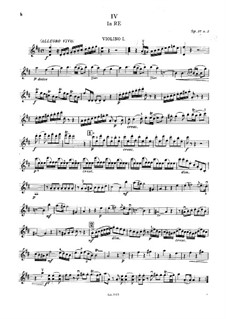 String Quartets, Op.39: Quintet No.3 in D Major – violin I part, G.339 by Luigi Boccherini