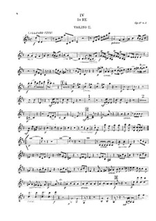 String Quartets, Op.39: Quintet No.3 in D Major – violin II part, G.339 by Luigi Boccherini