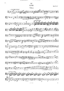 String Quartets, Op.39: Quintet No.3 in D Major – viola part, G.339 by Luigi Boccherini