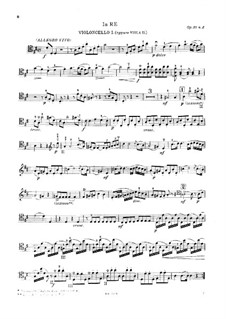 String Quartets, Op.39: Quintet No.3 in D Major – cello I part, G.339 by Luigi Boccherini
