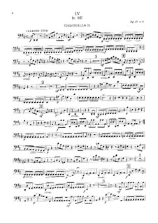 String Quartets, Op.39: Quintet No.3 in D Major – cello II part, G.339 by Luigi Boccherini