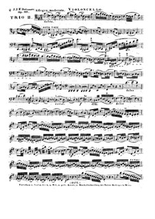 String Trio, Op.111: parte violoncelo by Friedrich Dotzauer