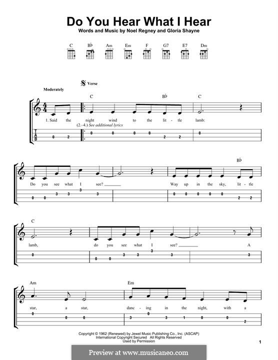 Instrumental version: para ukulele by Gloria Shayne, Noël Regney