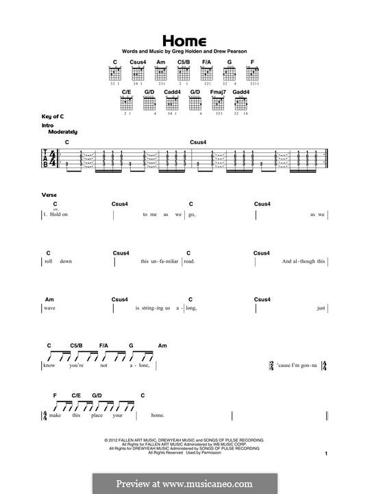 Home: Para Guitarra by Phillip Phillips