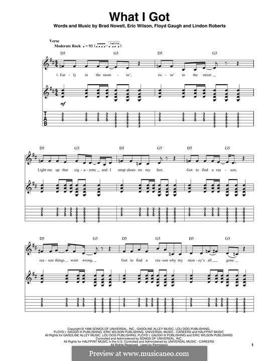 What I Got (Sublime): Para Guitarra by Brad Nowell, Eric Wilson, Floyd Gaugh, Lindon Roberts