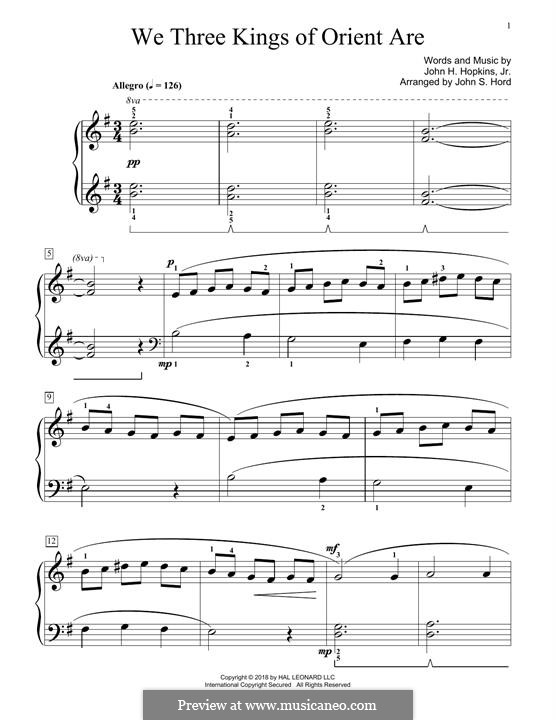 Piano version: para um único musico (Editado por H. Bulow) by John H. Hopkins Jr.
