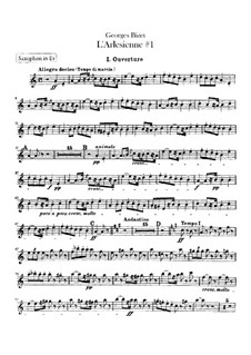 Suite I: Saxophone in Es part by Georges Bizet