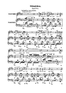 No.2 Standchen: Para vocais e piano by Robert Franz