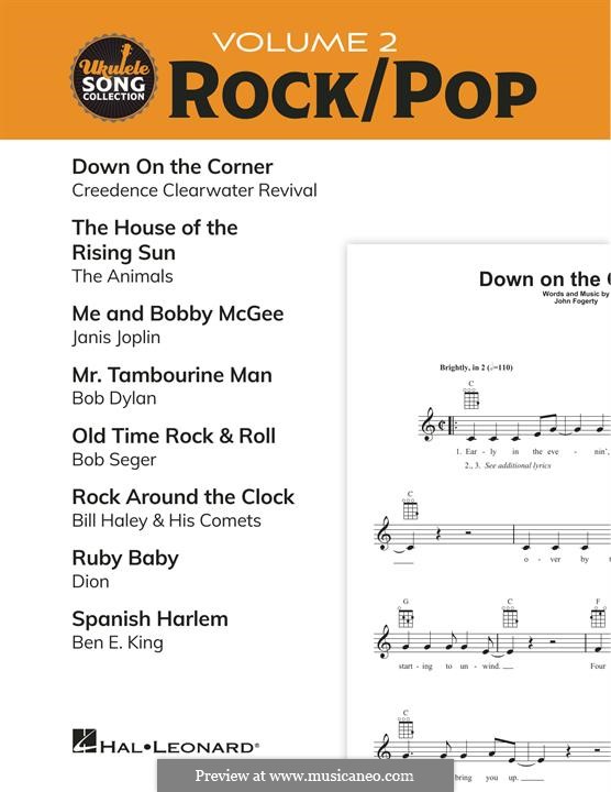 Ukulele Song Collection, Volume 2: Rock/Pop (Various): Ukulele Song Collection, Volume 2: Rock/Pop (Various) by Ben E. King, Bob Dylan, Bob Seger, Janis Joplin