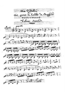 Le calife de Bagdad: Ma Zetulbé – violin II part by Adrien Boieldieu