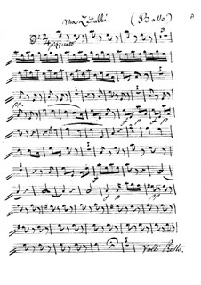 Le calife de Bagdad: Ma Zetulbé – double bass part by Adrien Boieldieu